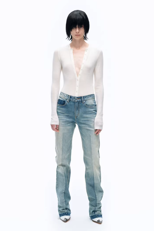 Heritage Knit – Henley Bodysuit