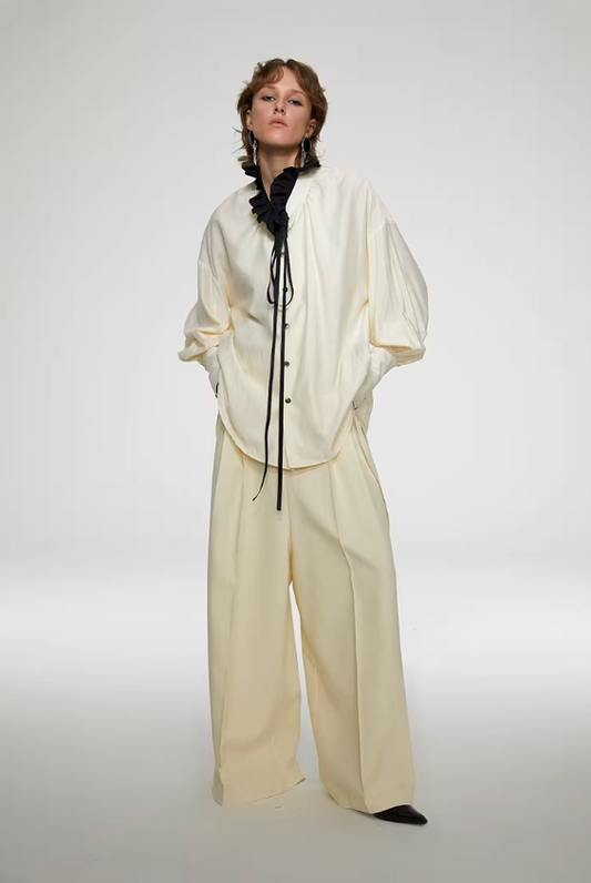 Imperial Whisper – Silk Couture Blouse