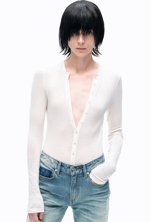 Heritage Knit – Henley Bodysuit